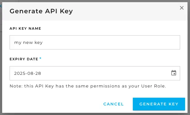 How to Generate an API Key