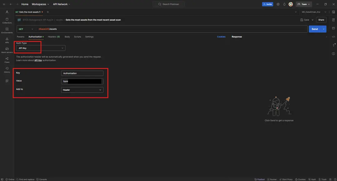 Using API Keys in Postman