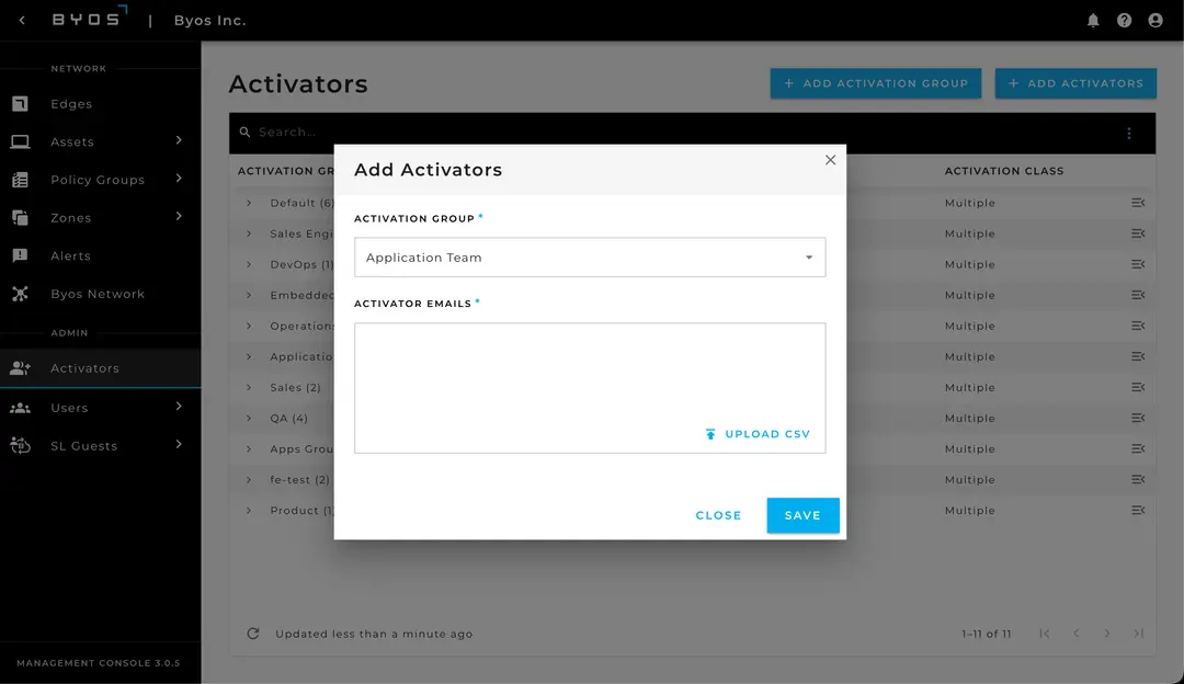 Managing Activators – Add Activators