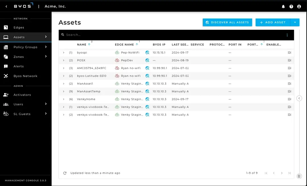 Enabling Asset Visibility in Secure Lobby