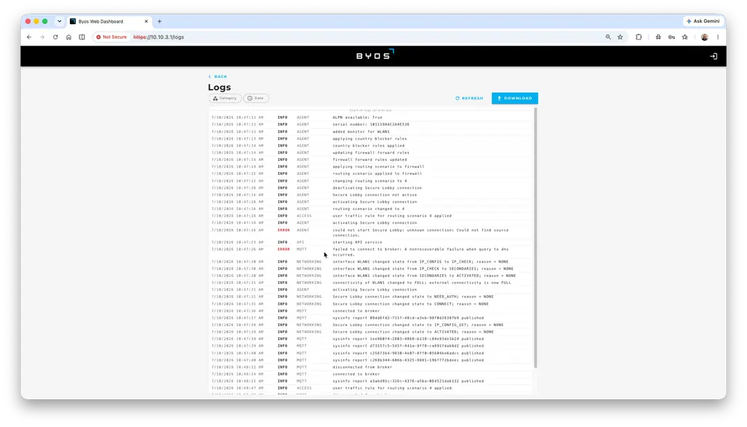 Overview – Collecting logs locally