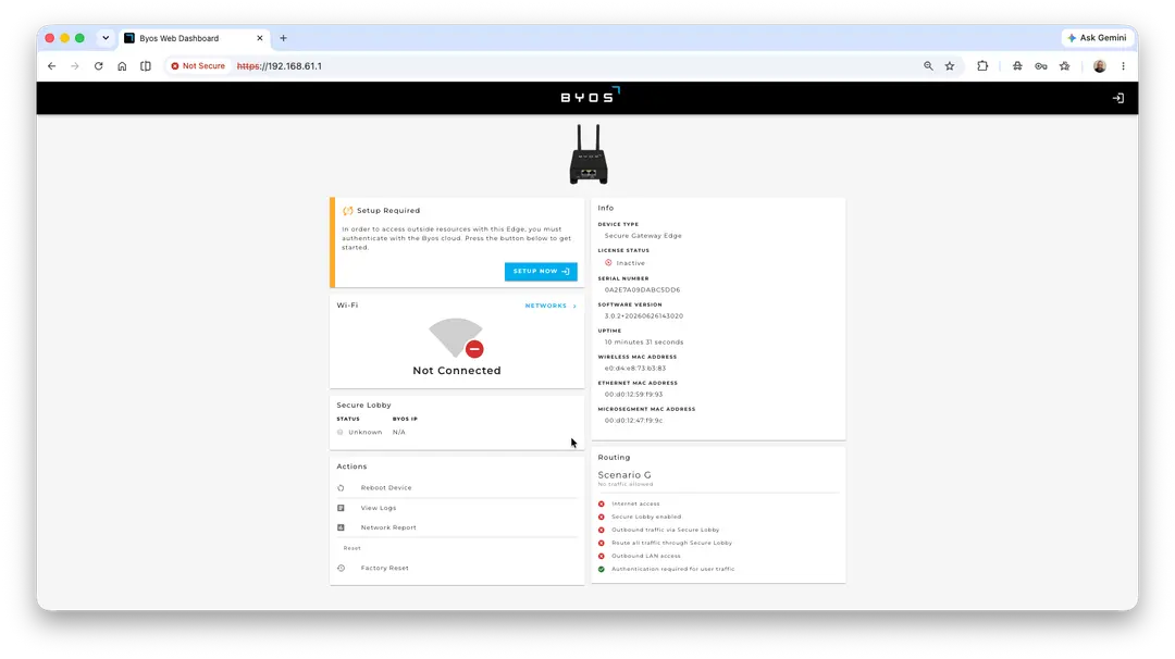 Step 1 — Connect to the Network