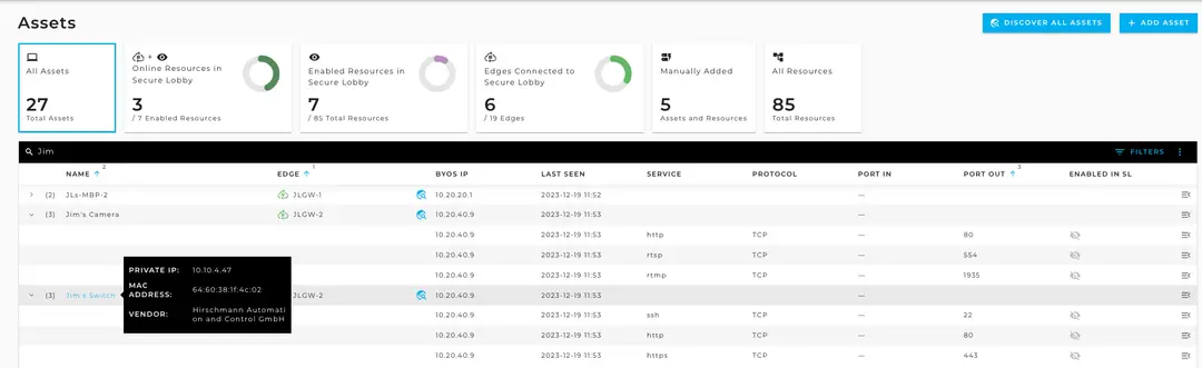 End to End Secure Remote Access – Accessing Assets through the Overlay